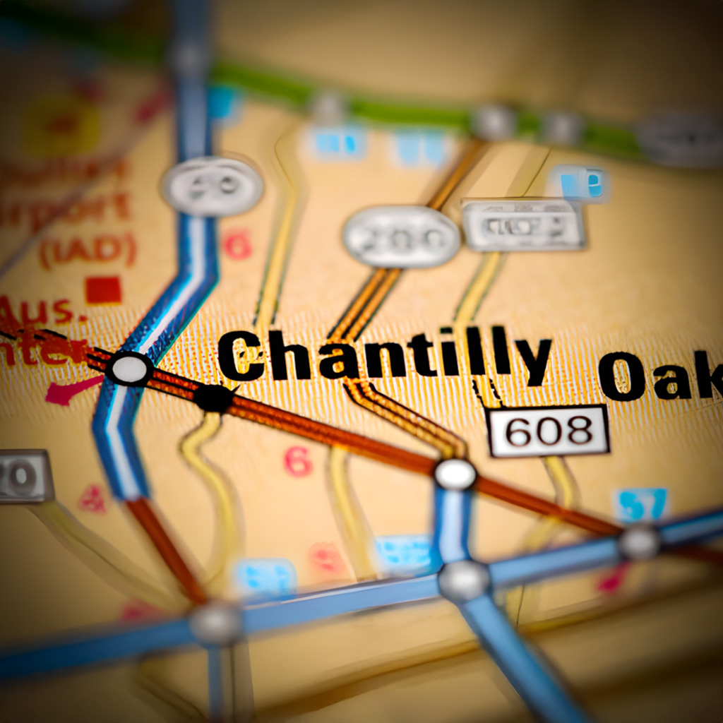 Chantilly VA map